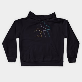 Three Meeples, One Story Kids Hoodie